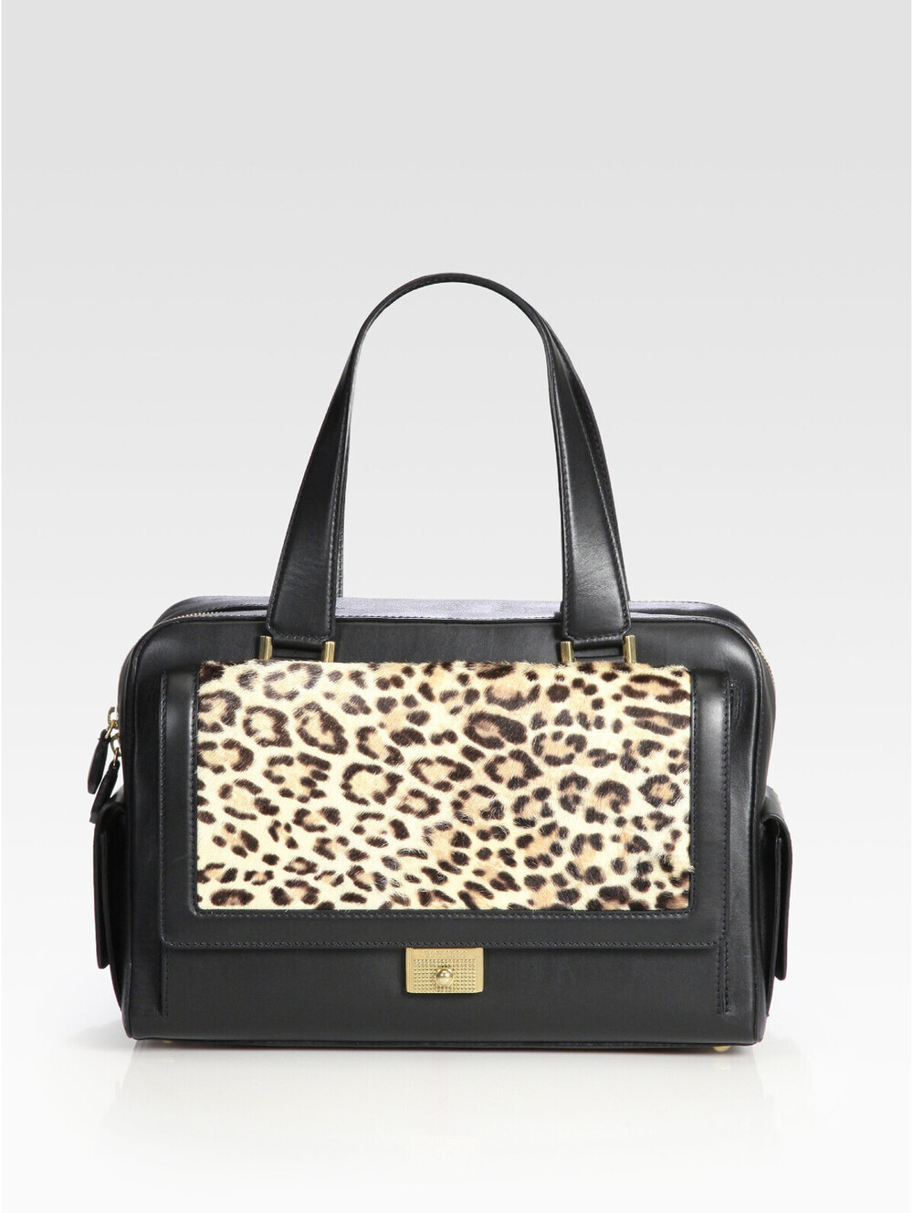Jimmy Choo Catherine Leopard-Print Satchel NEW